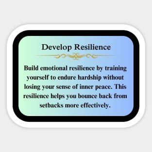 Resilience Stoic Thoughts Sticker